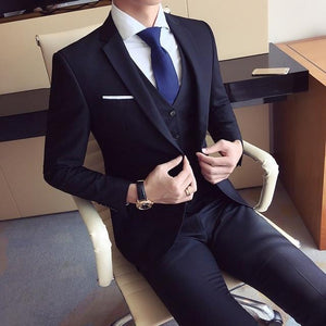 MBCA - High Quality Men's Fashion Slim Fit Formal Suit