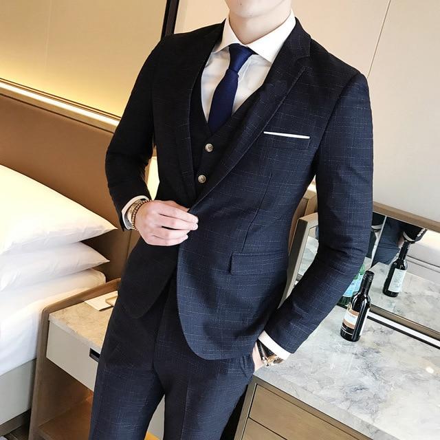 MBCA - New Men's Fashion Three-pieces Business Suits