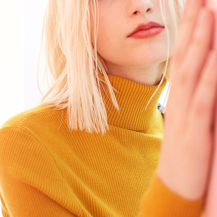 100% Wool Slim Fit Knitted Base turtleneck Sweater