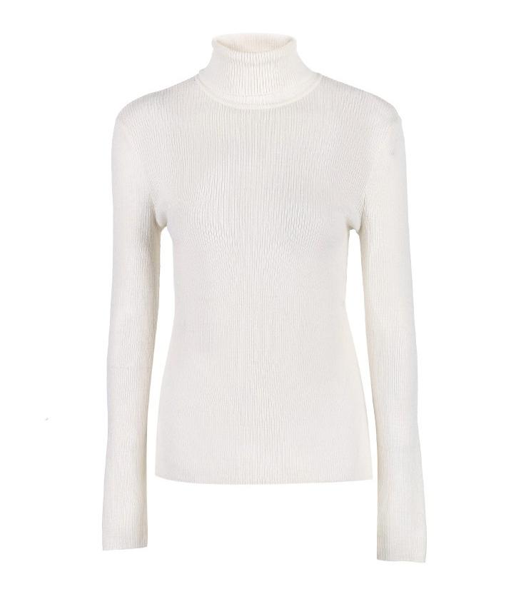 100% Wool Slim Fit Knitted Base turtleneck Sweater