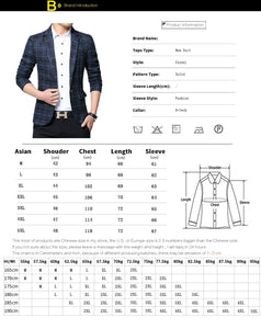 MBCA - Fashion Brand England Style Men's Blazer Slim Fit One Button