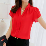 Wonderful Chiffon Office Work Slim Blouse