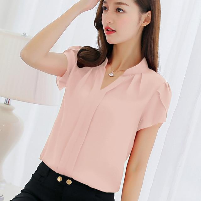 Wonderful Chiffon Office Work Slim Blouse