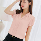 Wonderful Chiffon Office Work Slim Blouse