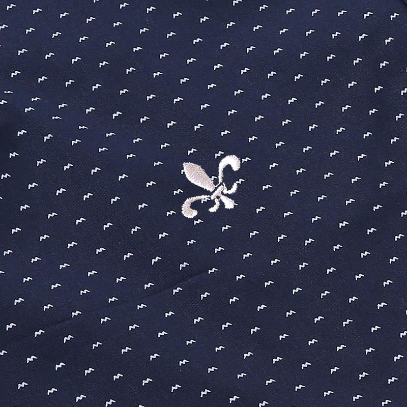 MBCA - Polka Dot Embroidery Men's Slim fit Long Sleeve Shirt