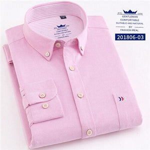 MBCA - 100% Cotton Elegant Men's Long Sleeve Shirts