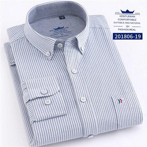 MBCA - 100% Cotton Elegant Men's Long Sleeve Shirts