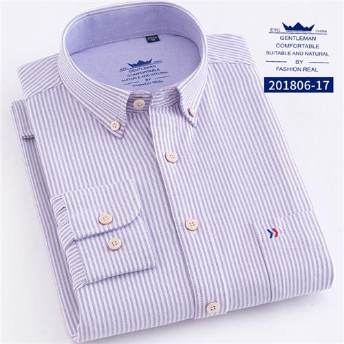 MBCA - 100% Cotton Elegant Men's Long Sleeve Shirts