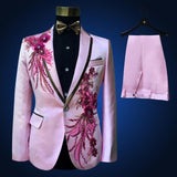 MBCA - Wonderful High Quality Embroidered Three Pieces Men's Set Suit