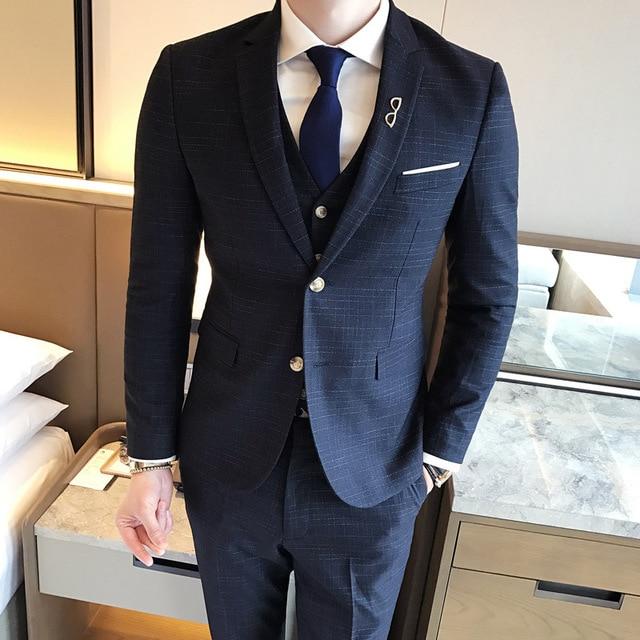 MBCA - New Men's Fashion Three-pieces Business Suits