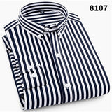 MBCA - New Arrivals Men's Striped Long Sleeved Casual Shirts