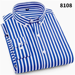 MBCA - New Arrivals Men's Striped Long Sleeved Casual Shirts