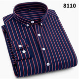 MBCA - New Arrivals Men's Striped Long Sleeved Casual Shirts