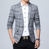 MBCA - Fashion Brand England Style Men's Blazer Slim Fit One Button