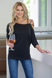 2019 Casual Women One Shoulder Off Sexy Short Sleeve Cotton T-Shirt